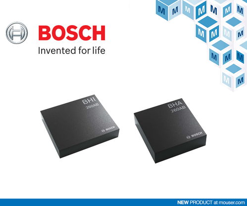 貿澤電子開售Bosch Sensortec BHI260AB和BHA260AB智能傳感器中樞